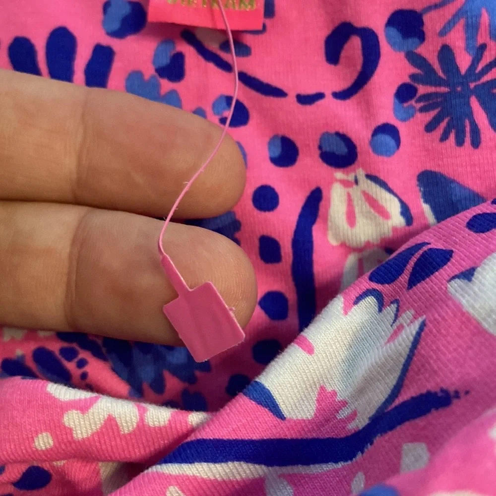 Lilly Pulitzer Maxi Vibrant Pink and Blue Dress size XL BNWOT see all photos - Picture 10 of 16